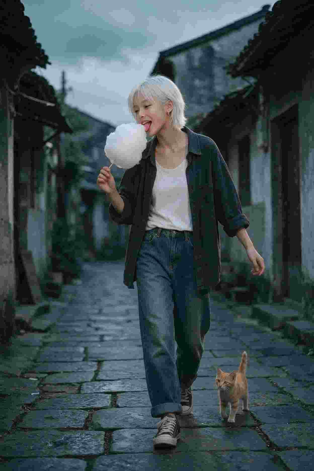 皓镜如悬